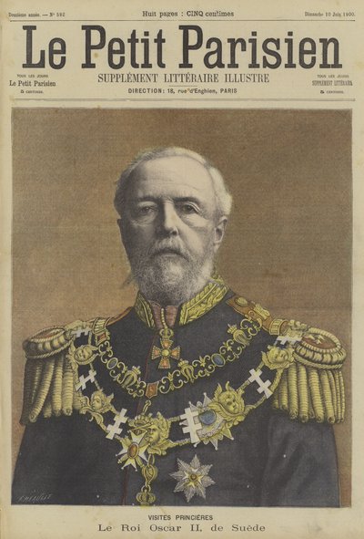Oscar II, kung av Sverige av Fortune Louis Meaulle