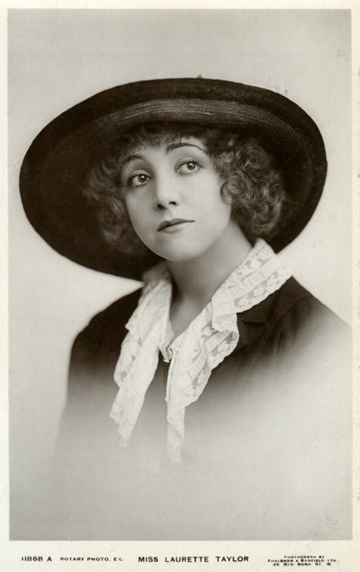 Laurette Taylor, amerikansk skådespelerska, c1905-c1919. av Foulsham and Banfield