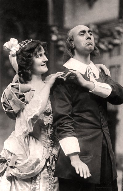 Louie Pounds och Powis Pinder i Lady Tatters, 1907. av Foulsham and Banfield