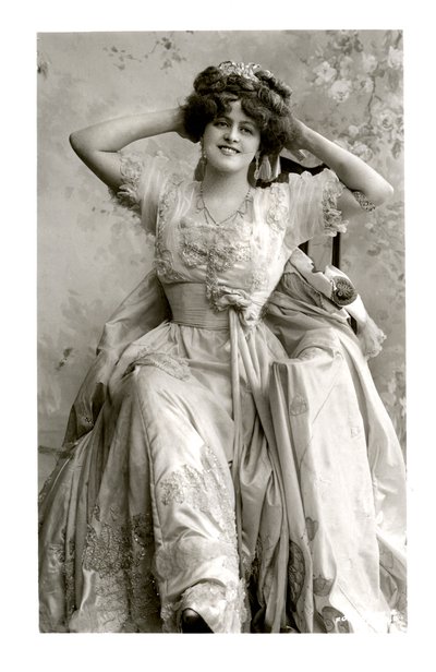 Marie Studholme 1875-1930, engelsk skådespelerska, 1900-tal. av Foulsham and Banfield