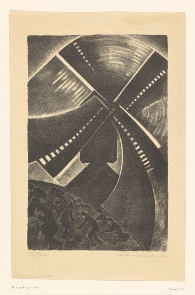 Och nedan var personerna (originaltitel på objektet) av Fré Cohen (signed by artist)