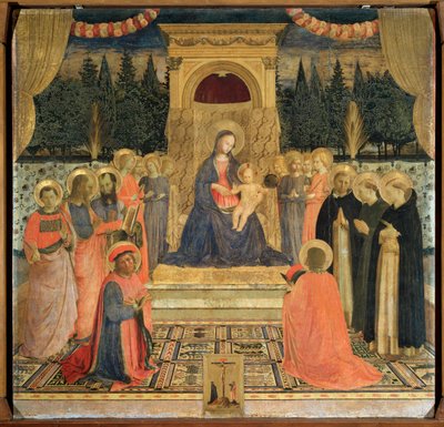 Altartavla av San Marco, ca. 1438-1440 (tempera på panel) av Fra  Angelico