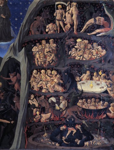 Den sista domen: Helvetet av Fra  Angelico