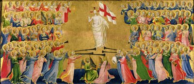 Christ Glorified in the Court of Heaven, 1423-24 (tempera på panel) (för detaljer se 90799) av Fra Angelico
