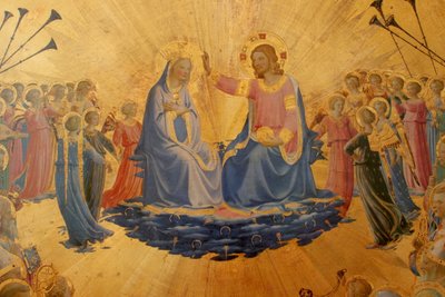 Italienska: Jungfruns kröning Jungfruns kröning av Fra Angelico