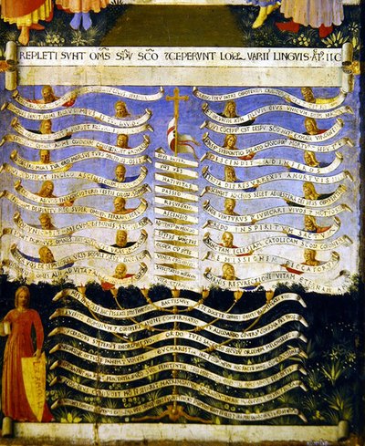 Lex Amoris (tempera på panel) av Fra Angelico