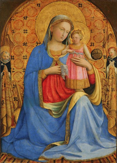 Maria med barnet och helgon av Fra Angelico
