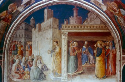 St Stephen Preaching, mitten av 1400-talet av Fra Angelico
