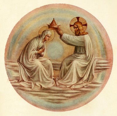 Jungfruns kröning, 1400-talet, c1909 av Fra Angelico