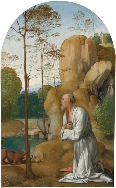 Saint Hieronymus i öknen - Saint Hieronymus i vildmarken av Bartolommeo, Fra av Fra Bartolomeo
