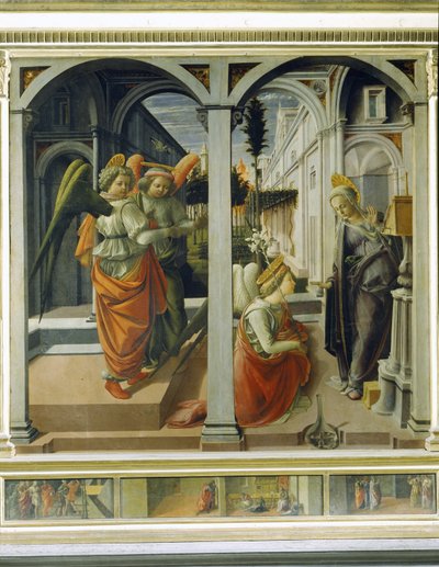 Annunciation, c.1445 (panel) av Fra Filippo Lippi