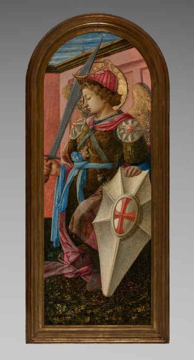 Panel från en triptyk: Ärkeängeln Mikael av Fra Filippo Lippi