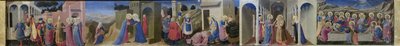 Predella av altartavlan Bebådelsen, ca. 1433-1434. av Fra Giovanni Angelico da Fiesole