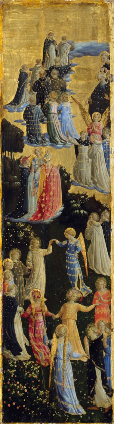 The Last Judgment Winged Altar, Vänster panel, tidigt 1400-tal av Fra Giovanni Angelico da Fiesole