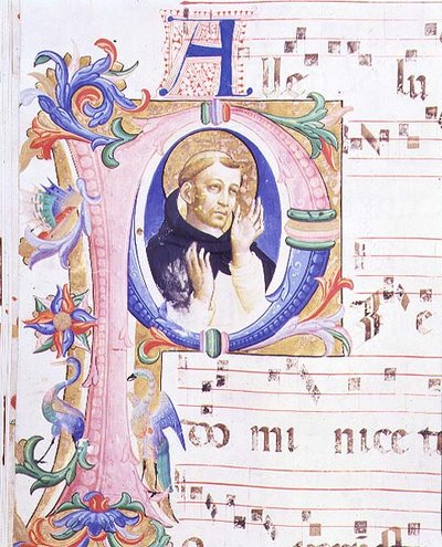 Missal 558 f.24v Historikerad initial 