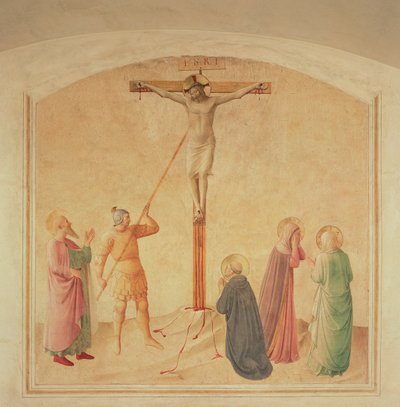 Korsfästelse, lanshållaren, c.1438-45 av Fra Angelico