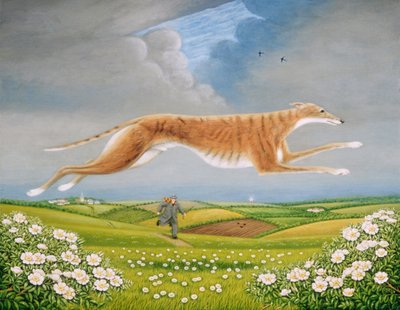 Mick the Miller, 1992 (oljor och tempera på panel) av Frances Broomfield