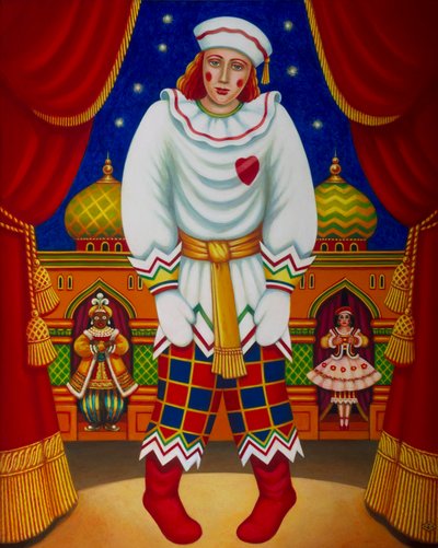 Petrushka, 2011 (oljor & tempera på panel) av Frances Broomfield