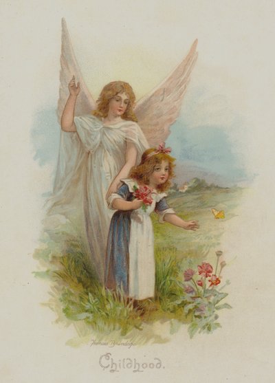 Barndom (chromolitho) av Frances Brundage