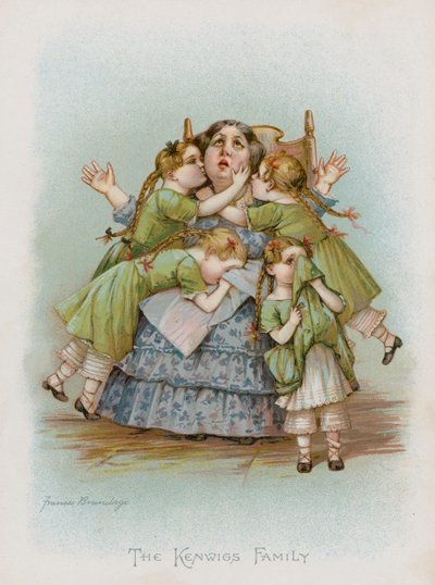 Familjen Kenwigs (chromolitho) av Frances Brundage
