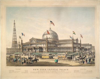 New York Crystal Palace: För utställningen av alla nationers industri. av Frances Flora Bond Palmer