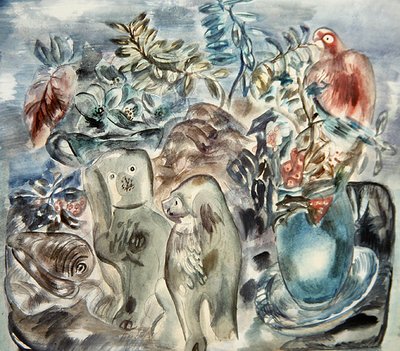 An Arrangement, c.1935 (akvarell över penna på papper) av Frances Hodgkins