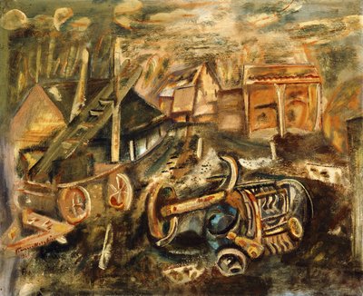 Gårdsgård, Essex av Frances Hodgkins