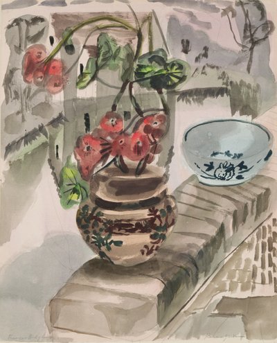 River Garden (akvarell på papper) av Frances Hodgkins