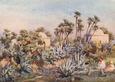 Sidi Noumanns koubba, Bouzareah (färglitografi) av Frances Nesbitt
