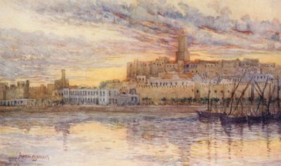 Sousse (färglitografi) av Frances Nesbitt