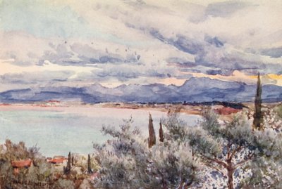 Utsikt från Mustapha, Alger (färglitografi) av Frances Nesbitt