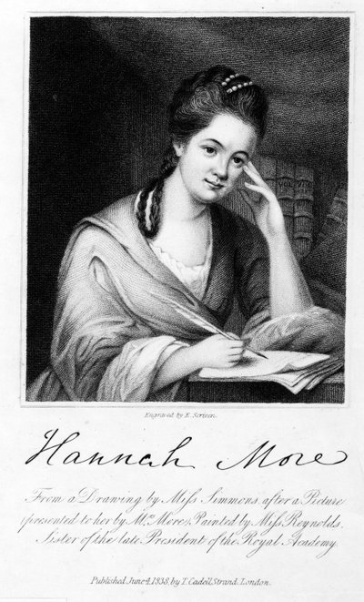 Hannah More, graverad av Edward Scriven, 1838 (gravyr) av Frances Reynolds
