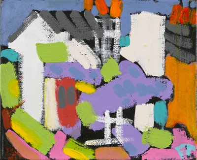 Wisteria, 2010 (olja & akryl på duk) av Frances Treanor