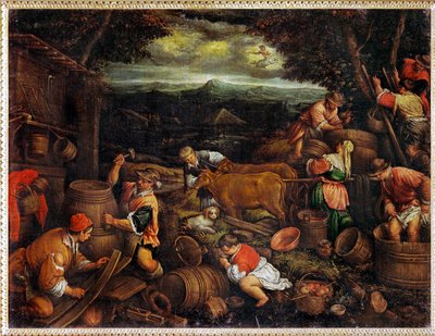 Autumn (målning på duk) av Francesco (1549-92) Bassano