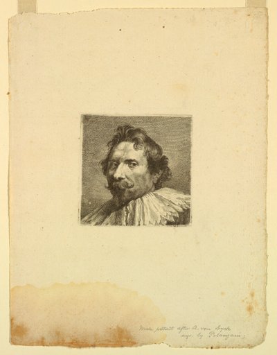 Manligt porträtt av Francesco (Felice) Polanzani