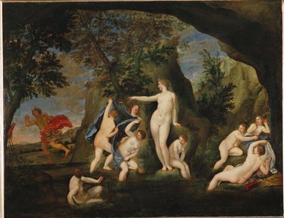 Acteon metamorphose en cerf - Actaion förvandlad till en hjort ... av Francesco Albani