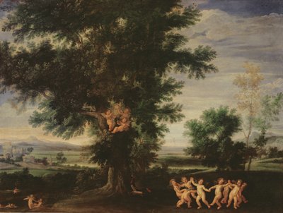 Amorinernas dans, ca 1630 av Francesco Albani