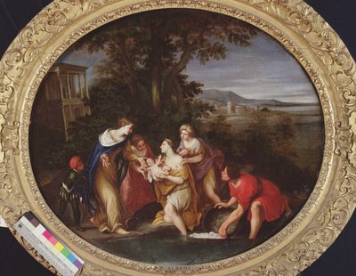 Moses räddad från drunkning av Francesco Albani