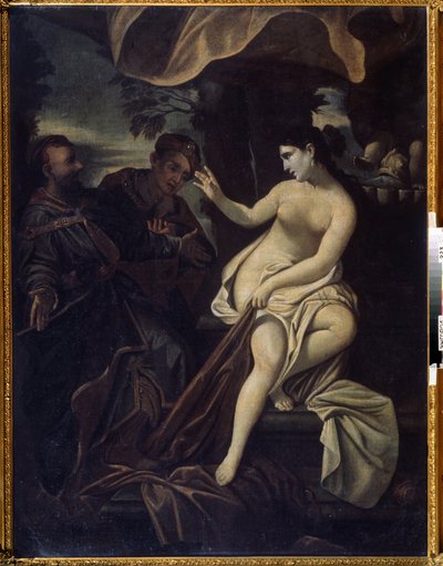 ""Suzanne och de äldre"" (Susanna och de äldre) Målning av Francesco Albani dit l