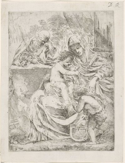 Heliga familjen med John av Francesco Amato
