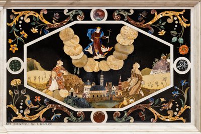 Madonnan från Monte Berico som visar sig för Vincenza Pasini, detalj av Francesco Antonio Corbarelli
