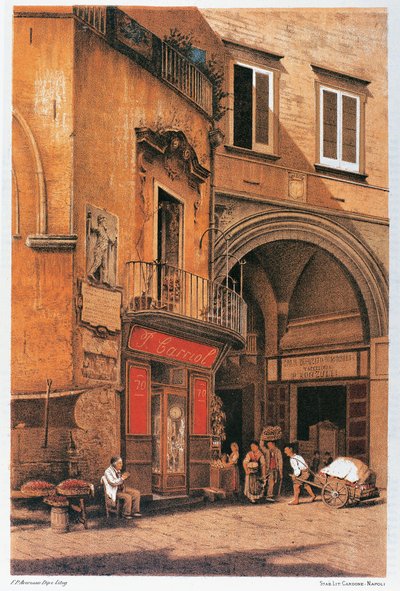 Italien, Neapel, säte för Porto Street av Francesco Aversano