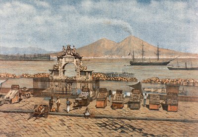 Santa Lucia-stranden i Neapel av Francesco Aversano