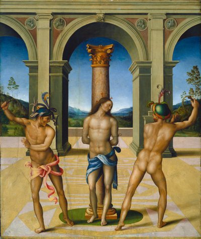 Kristi flagellation av Francesco Bacchiacca