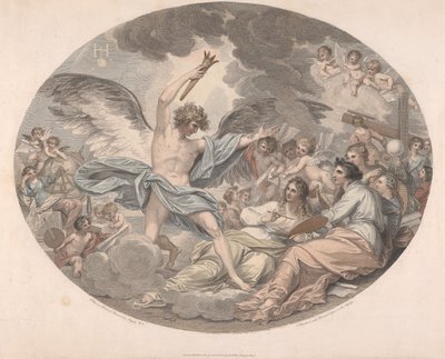 Apollon och muserna av Francesco Bartolozzi