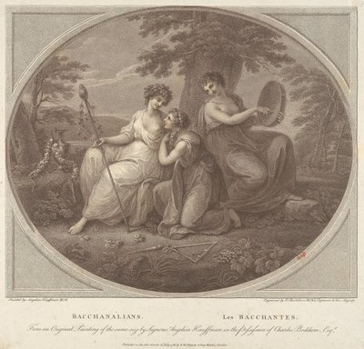Bacchanter av Francesco Bartolozzi