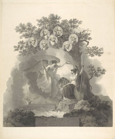 Åminnelse av segern den 1 juni 1794 av Francesco Bartolozzi