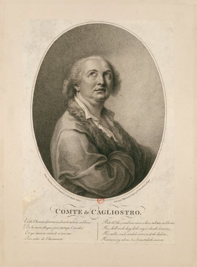 Greve Alessandro di Cagliostro 1743-1795. av Francesco Bartolozzi