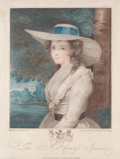 Grevinnan Spencer, 1787. av Francesco Bartolozzi