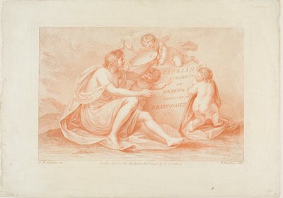 Frontispiece ur Ciprianis "Rudiments of Drawing" av Francesco Bartolozzi